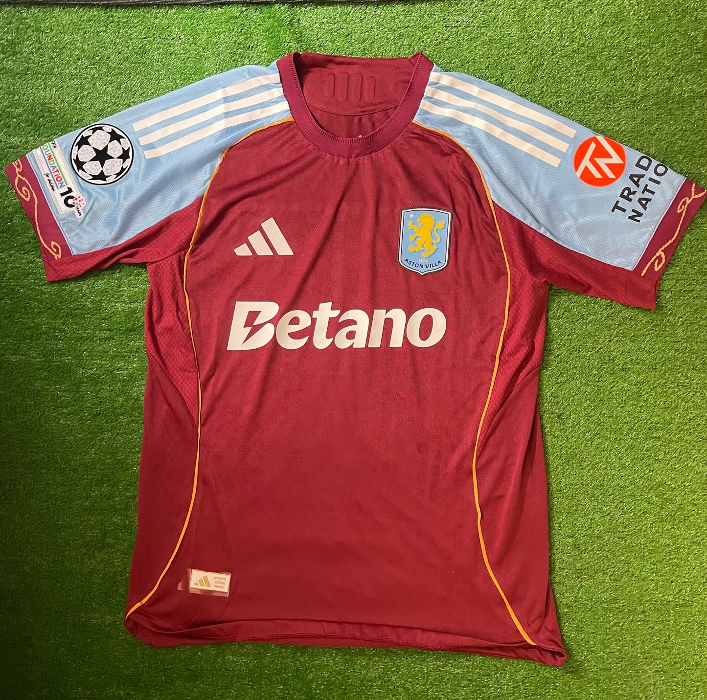 Aston Villa Home Jersey 2025/26 Rogers 27 Player Version